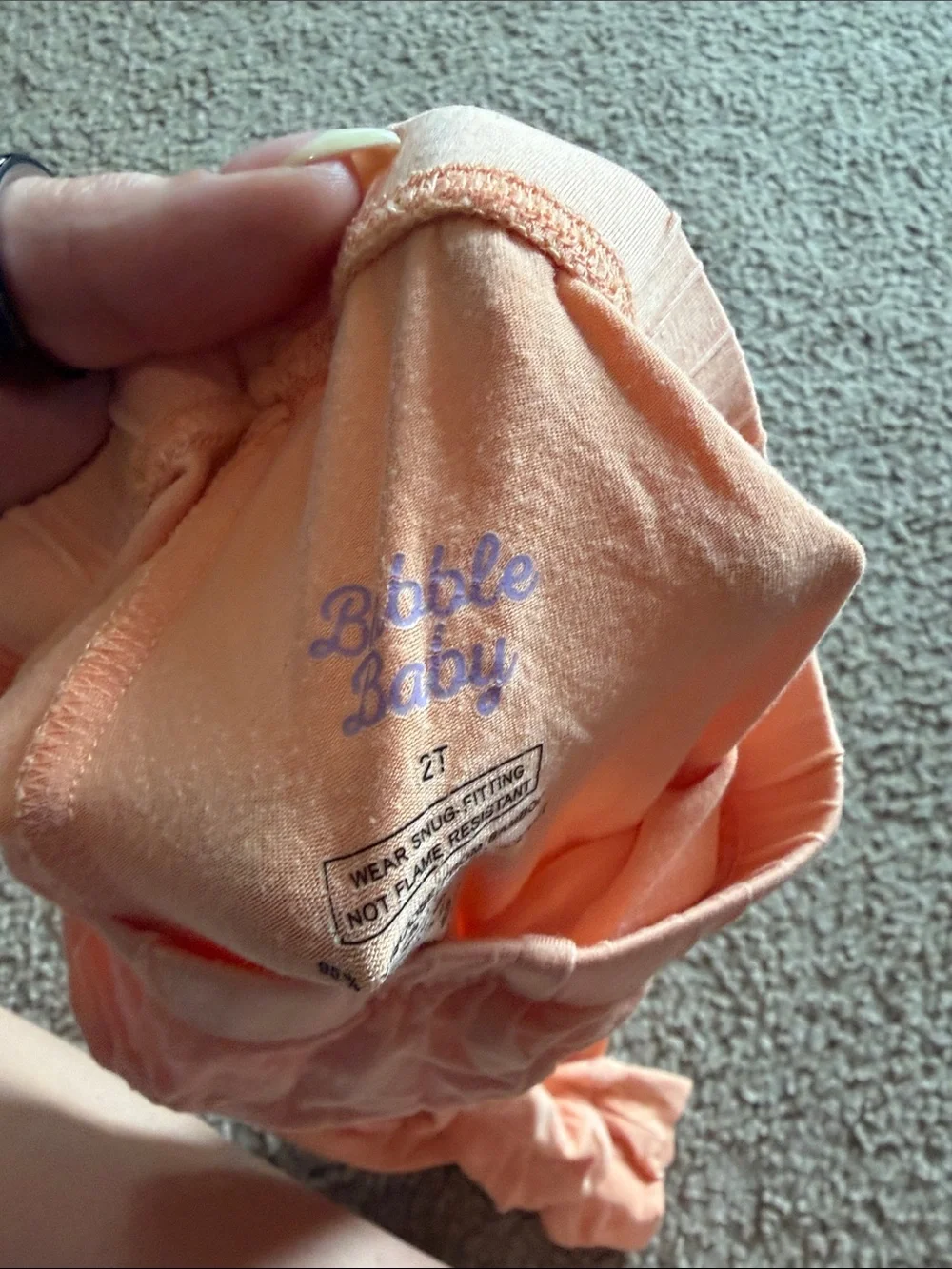 B51 Lot of 2 Pairs of Bamboo Leggings by Bubble Baby, 2t PILLING